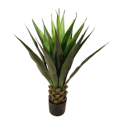 36 po Agave vert artificiel en pot 36 po