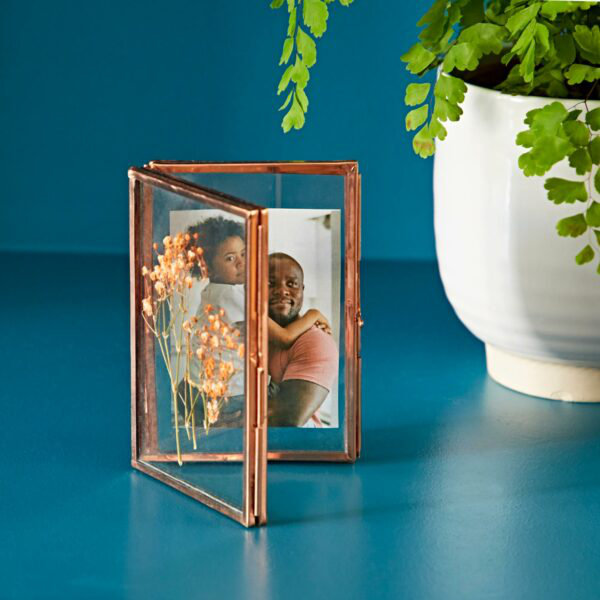 Metal Picture Frame, 12cm x 16.5cm, Copper