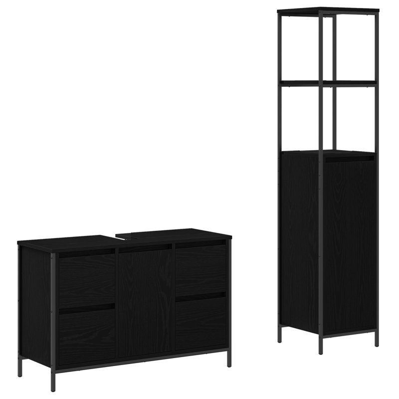 Bathroom Furniture Suite, Black