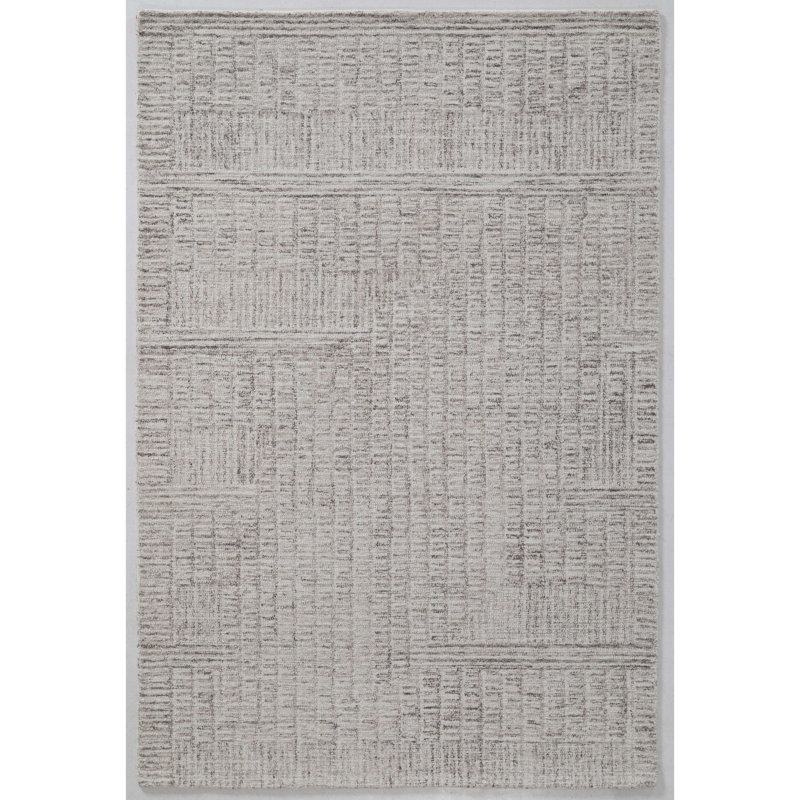 Tapis en laine touffeté à la main, Rectangle 8 pi 9 po x 11 pi 9 po