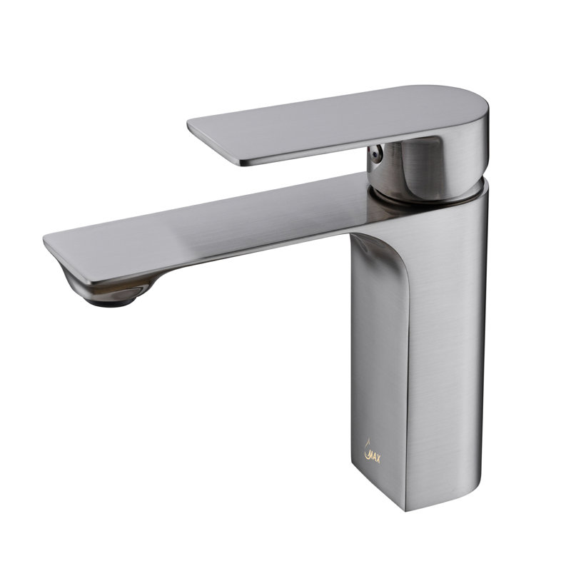 Robinet de salle de bain à un trou, Nickel brossé