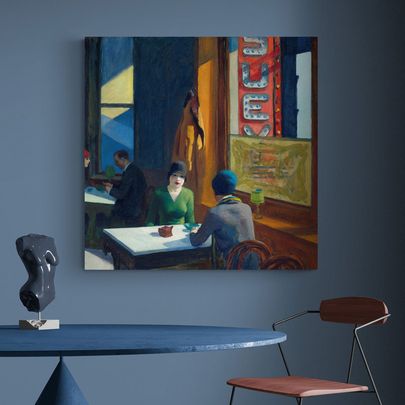 Chop Suey by Edward Hopper - Wrapped Canvas Painting, 61cm H x 61cm W x 4cm D