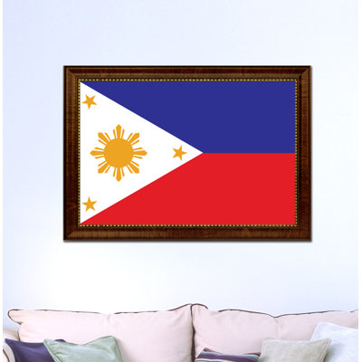 « philippines country flag », impression sur toile encadrée