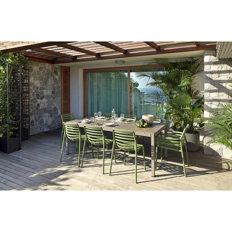 Doga Outdoor Dining Side Chair, Agave