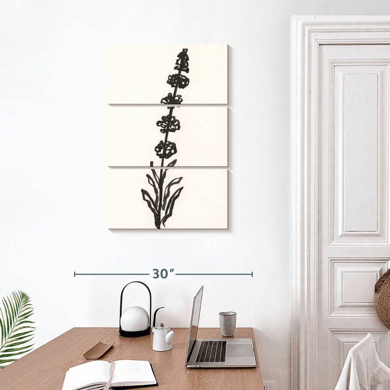 Harnek Ink Botanical Sketch IV, 32" H x 20" W
