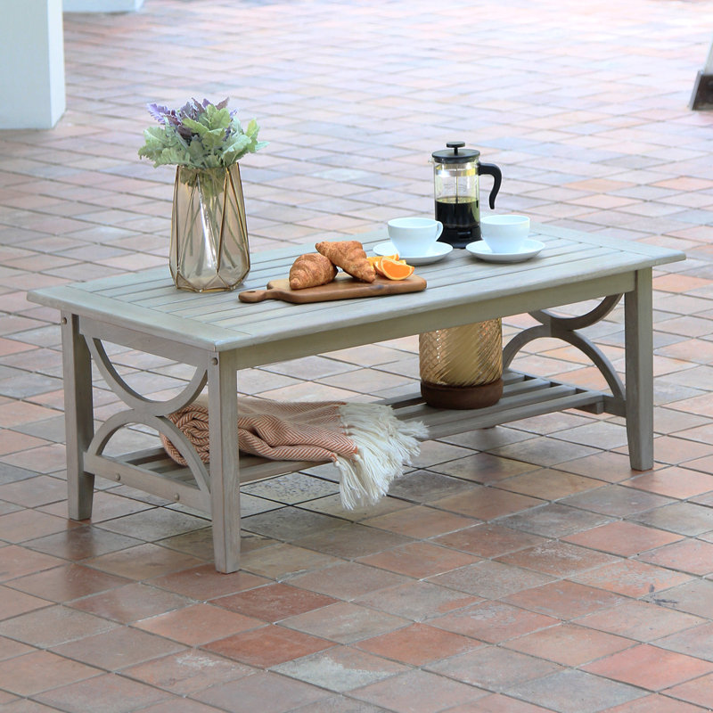 Table basse Brunswick, Gris patiné