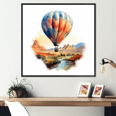 Paysage de rêve en montgolfière