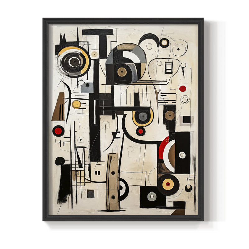 "ABSTRACT Series DII" par J Paul, Noir, noir, noir, noir, H 15 po x l 12 po