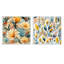 Maina - Ensemble de 2 collages carrés botaniques abstraits-101843694-101843691