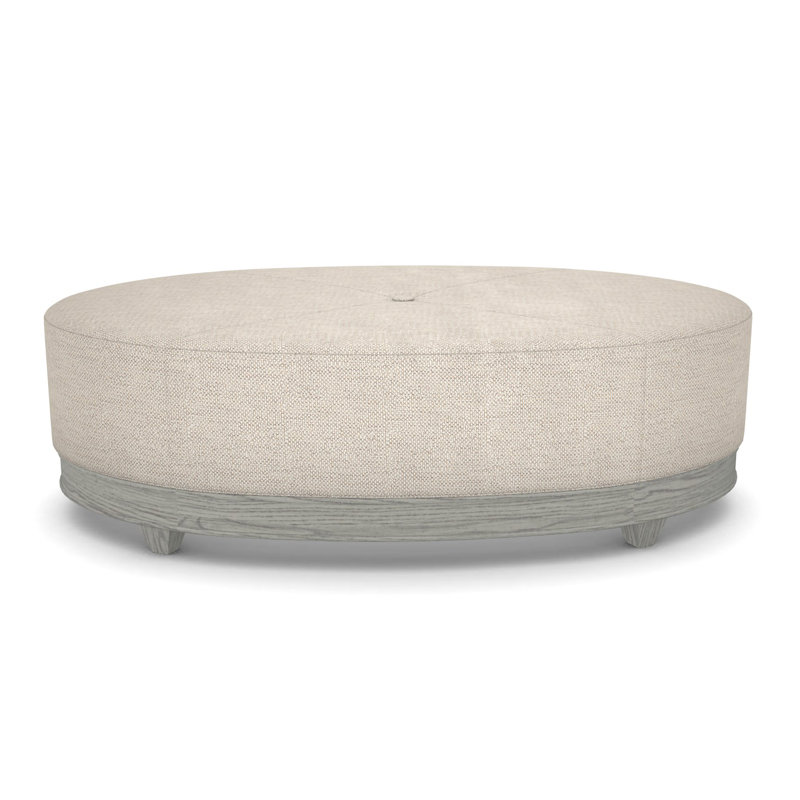 Evelyn Ottoman, Impala Linen, Dove Gray
