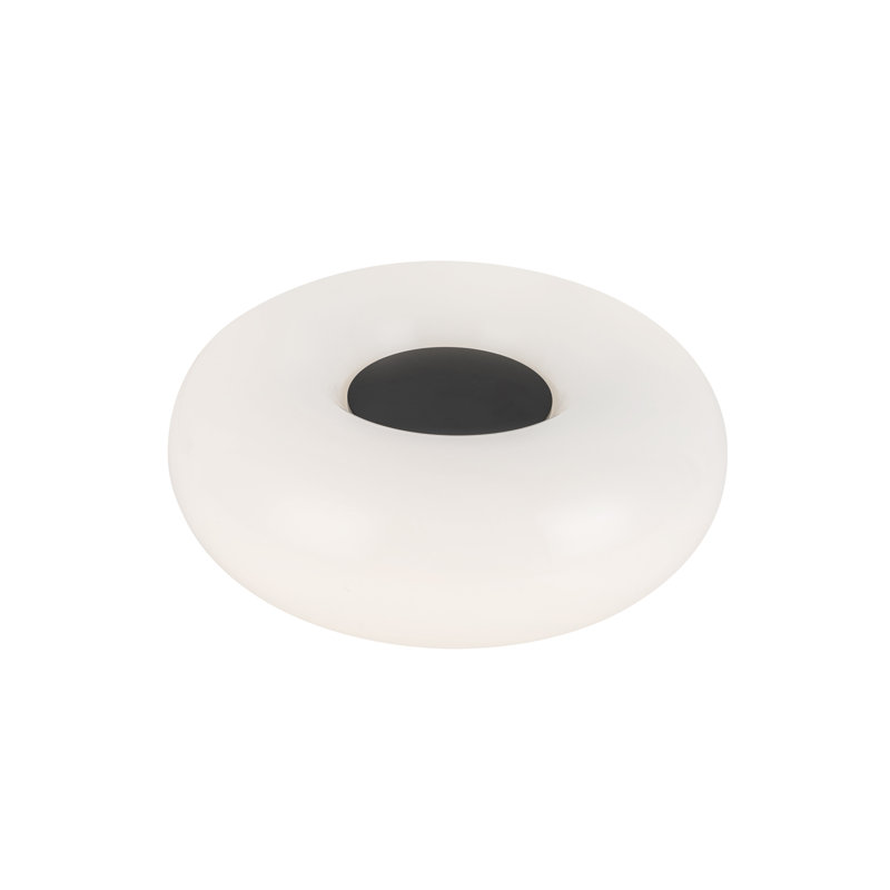 Nimbus 8-In Opal Glass LED Table Lamp, Black
