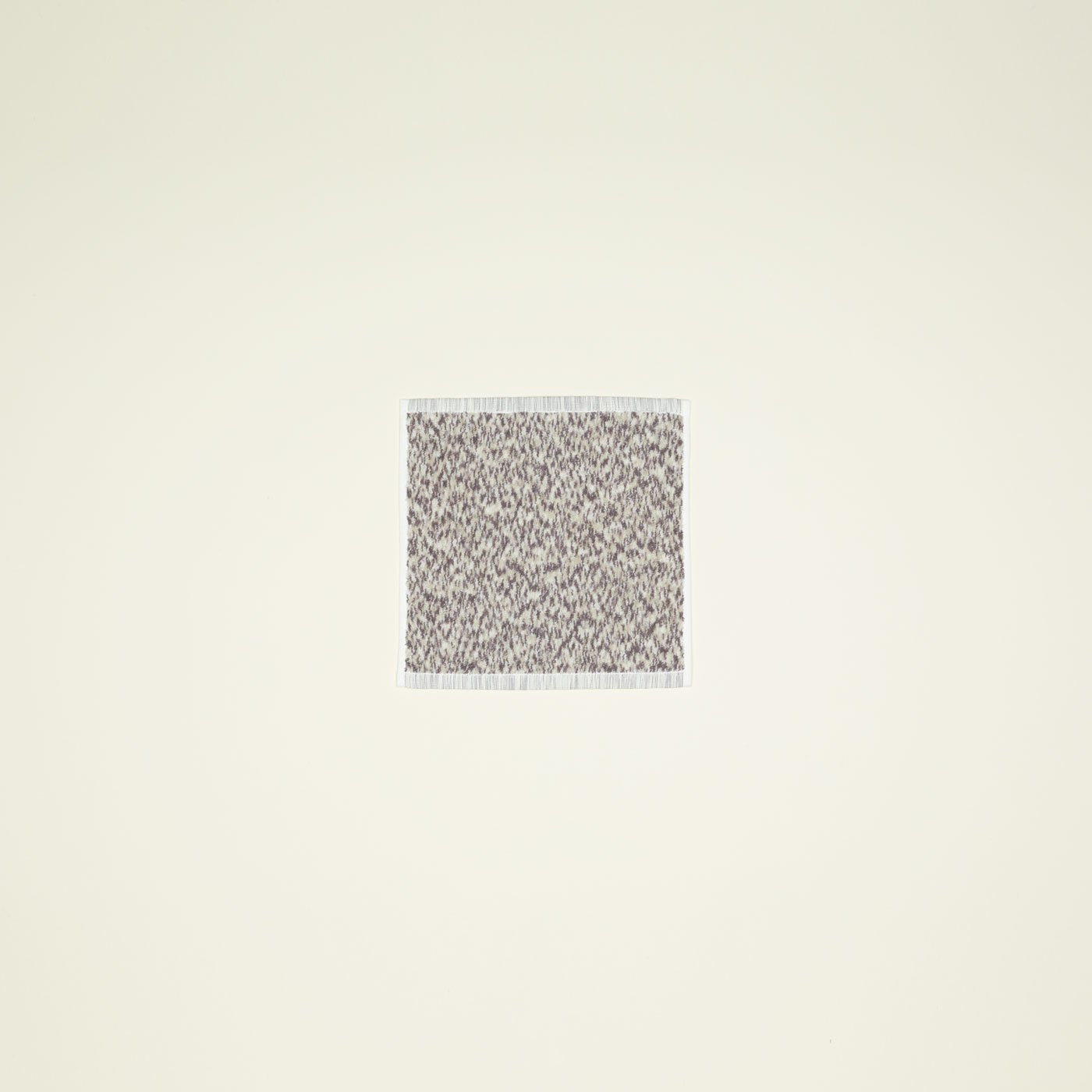 Cotton Terrycloth Towel, Light Gray/Dark Gray, Washcloth - 1 Pack