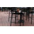 Mawadah Modern Commercial Grade 2 Slat Indoor/Outdoor Steel Bar Stool-317061290
