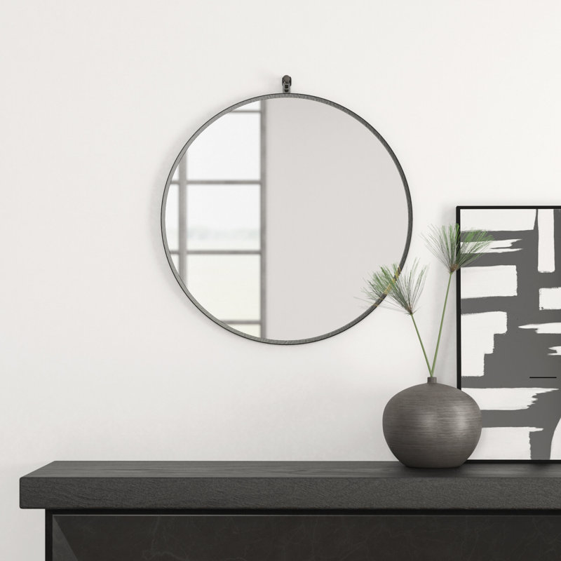 Miroir Cassie, 24 po x 24 po, Argent
