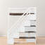 Lit mezzanine double compact, panneau de fibres à densité moyenne en bois massif, maison moderne