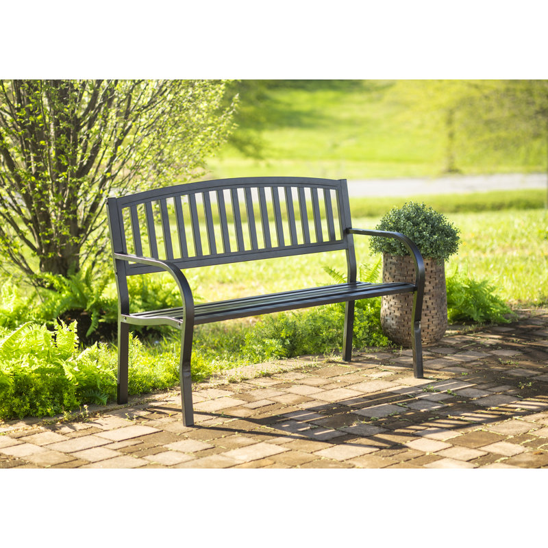Banc de jardin en fer noir
