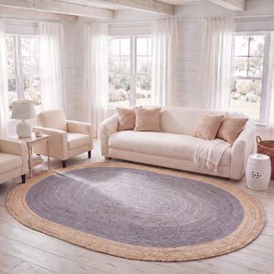 Adisri Natural Fiber Area Rug In Gray/Brown