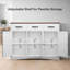 Buffet Michaila 42,5 W avec portes de garde-manger, tablettes réglables et grand tiroir-849528457