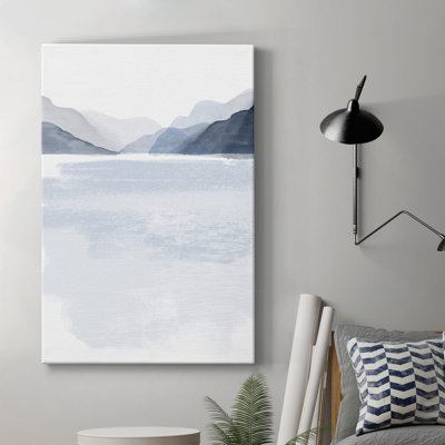 Toile tendue avec châssis Glacial Lake II - prêt à accrocher