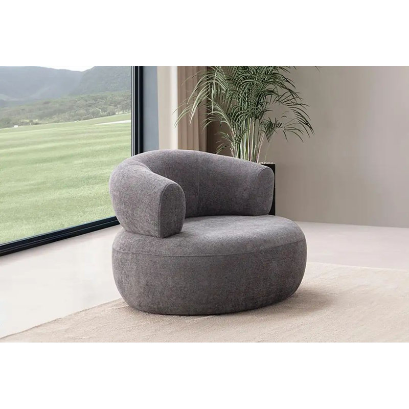 Fauteuil à oreilles, Gris foncé