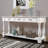 63Inch Long Wood Console Table With 3 Drawers And 1 Bottom Shelf For Entryway Hallway Easy Assembly Extra-Thick Sofa Table-1965623292