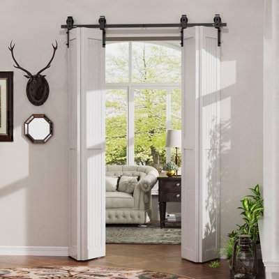 Ensemble de quincaillerie de porte de grange double pliante standard