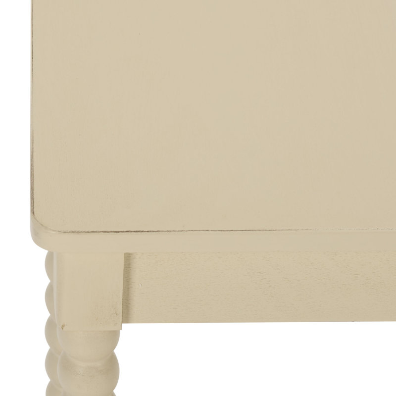 Table d'appoint carrée Netter, Distressed White