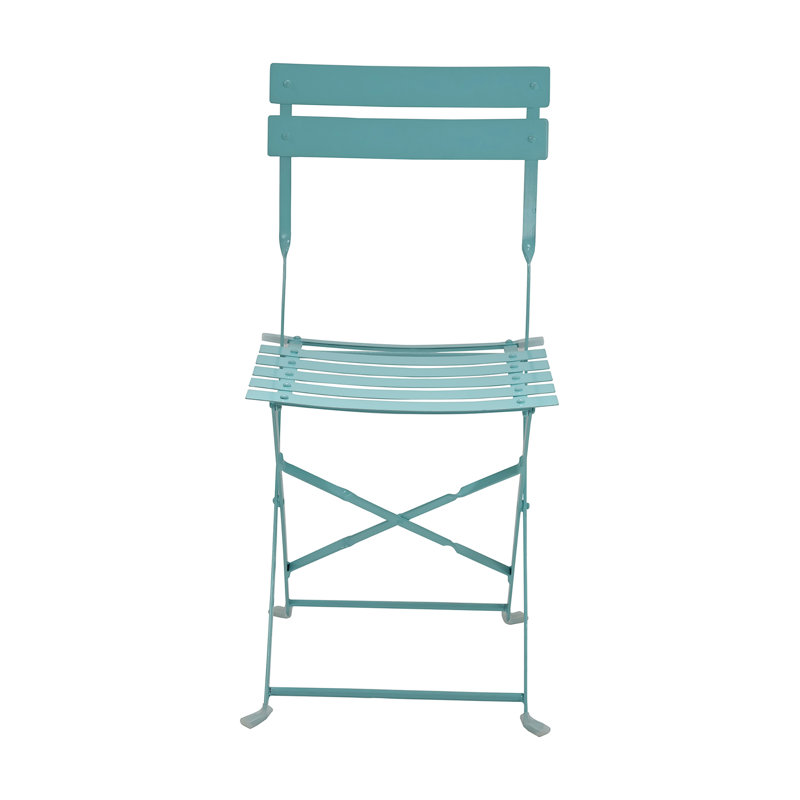 Ensemble de chaises d'extérieur pliables Modern, Bleu sarcelle