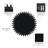 Vintage Wood Round Hanging Gear Shape Heavy Decorative Mirror-1340049091-1340049090