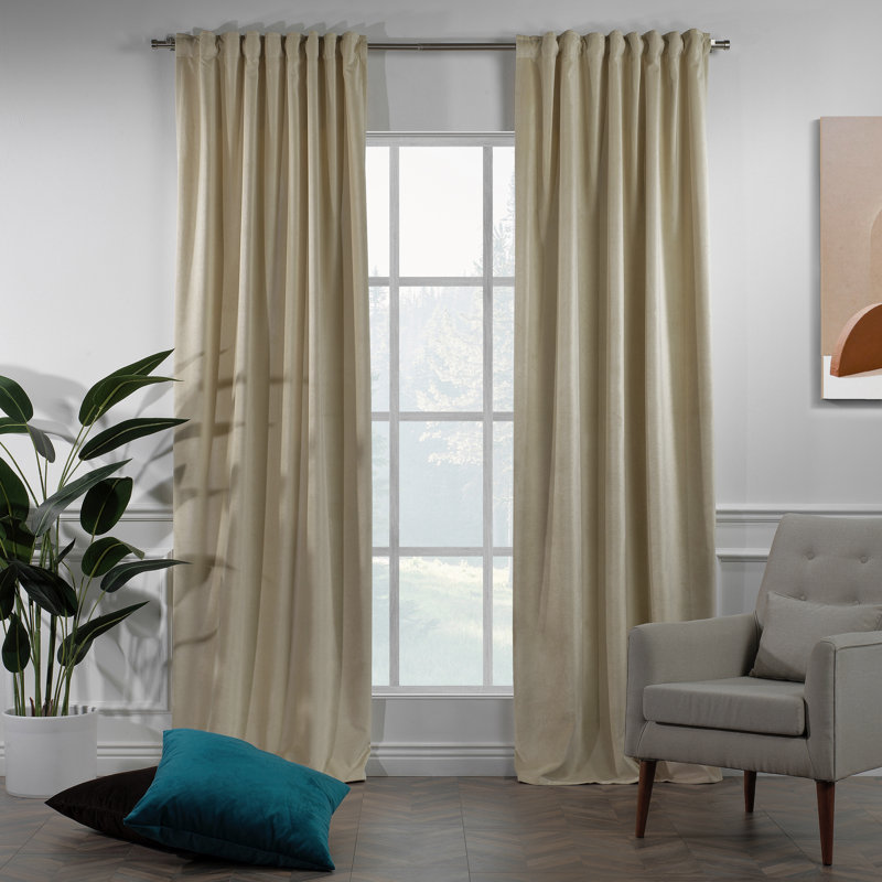 Decorative Double Panel in Matt, Extra Wide X Extra Long, L 52 po x L 95 po, 13 écru