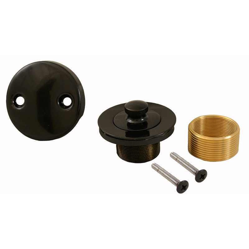 Lift and Turn Bathroom Sink Drain, Black