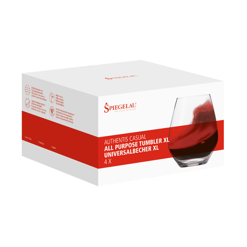 Ensemble de verres à vin 4 pièces Authentis, 22,04 oz