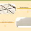 Lit plateforme tapissier avec tête de lit ajustable, rembourré en tissu de lin, lit plateforme de style simple et moderne sans sommier, assemblage facile-1969608964-1969608965