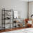 Modern Industrial Bookshelf, Black, 31.5 x 64.9 x 11.8 inches | 100% Tempered Glass Shelves (4 mm Thickness) with 100% Metal Frame | Wall-Mountable, Stylish Design for Home or Office Storage, Durable & Elegant-2125488647