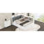 Lit plateforme en bois avec lit gigogne, tablettes et tête de lit avec rangement-610785603-610785606