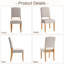 Chaise rembourrée avec pieds en bois massif, chaise d'appoint moderne en tissu avec siège rembourré et dossier de soutien pour la cuisine et la salle à manger-1344558113
