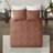 Clay Red King-size Reversible Bedspread Set