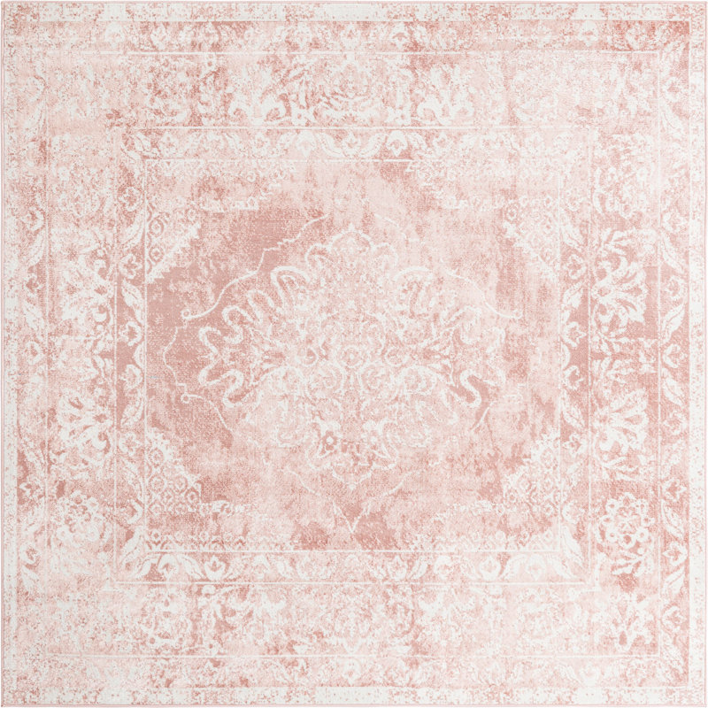 Tapis contemporain Contemporary Ostby rose, Carré 7 pi 10 po