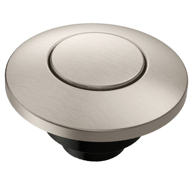 Disposal Air Switch Button, Black Stainless