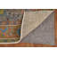 Tapis traditionnel rétro vert 7 x 9