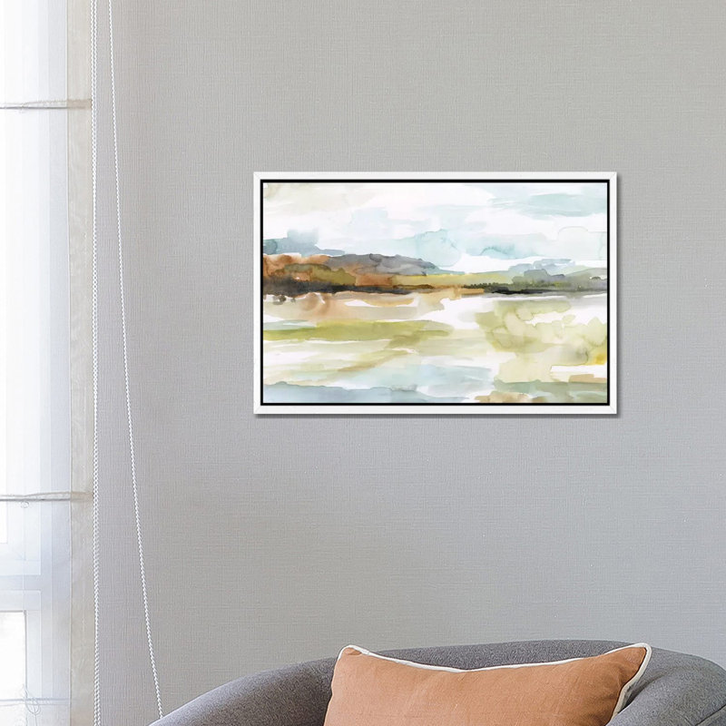 Faraway by Nan - Painting on Canvas, 66.04 cm H x 45.72 cm W, White Framed