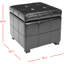 Repose-pieds carré avec rangement en similicuir de 18,3 po Graysie-9732036