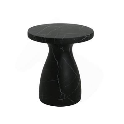 Outdoor Travertine MGO Side Table,Light Weight Concrete End Table