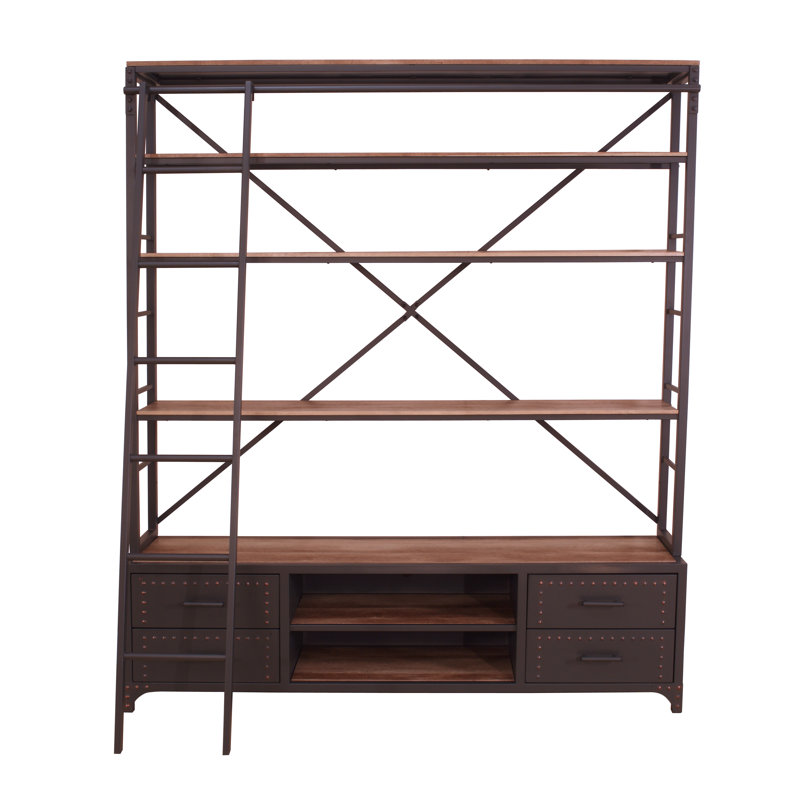 Actaki Etagere Bookcase, 83" H x 64" W x 17" D