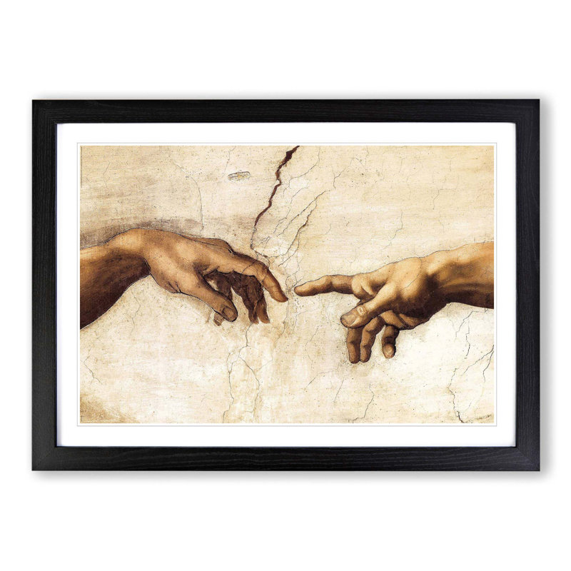 Michelangelo - Single Picture Frame Painting, Black