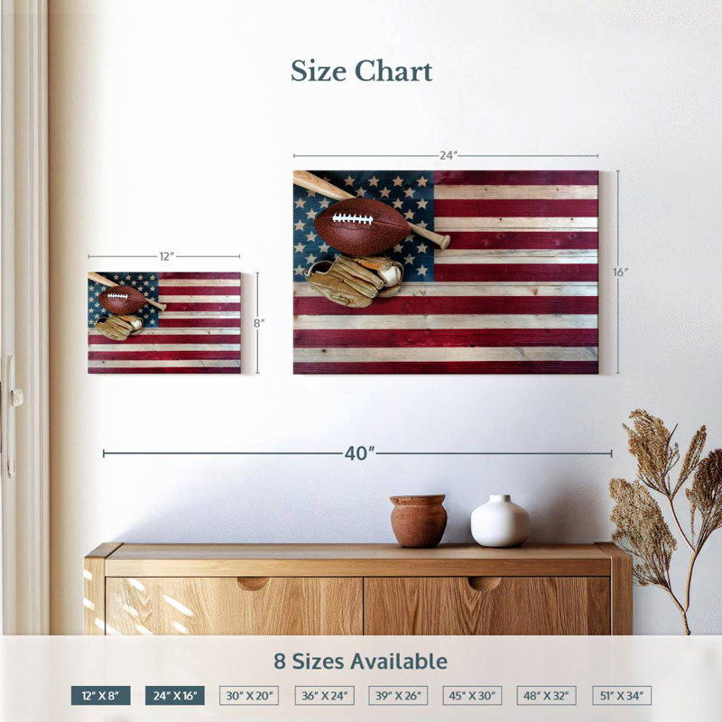 Borges American Favorite Sports, H 16 po x l 24 po