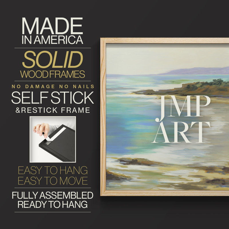 Rocky Point -Framed Print - Restickable, 8" H x 10" W, Natural