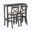 Superbe ensemble de table à manger 3 pièces pour des espaces de salle à manger harmonieux, idéal pour les rassemblements décontractés et formels-603571751