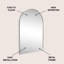Miroir d'appoint de salle de bain mural moyen en métal l 24 po x H 36 po Elodie-1810512433-1778910247