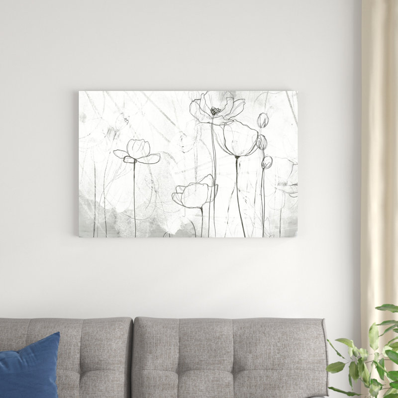 Poppy Sketches II, H 24 po x l 36 po x P 1,25 po